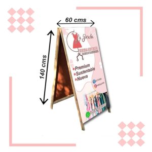 📢 Cartel Publicitario Tipo A | Caballete Publicitario Doble Cara